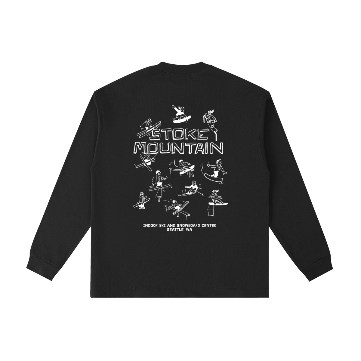 Stoke Mountain Cartoon Long Sleeve T-Shirt