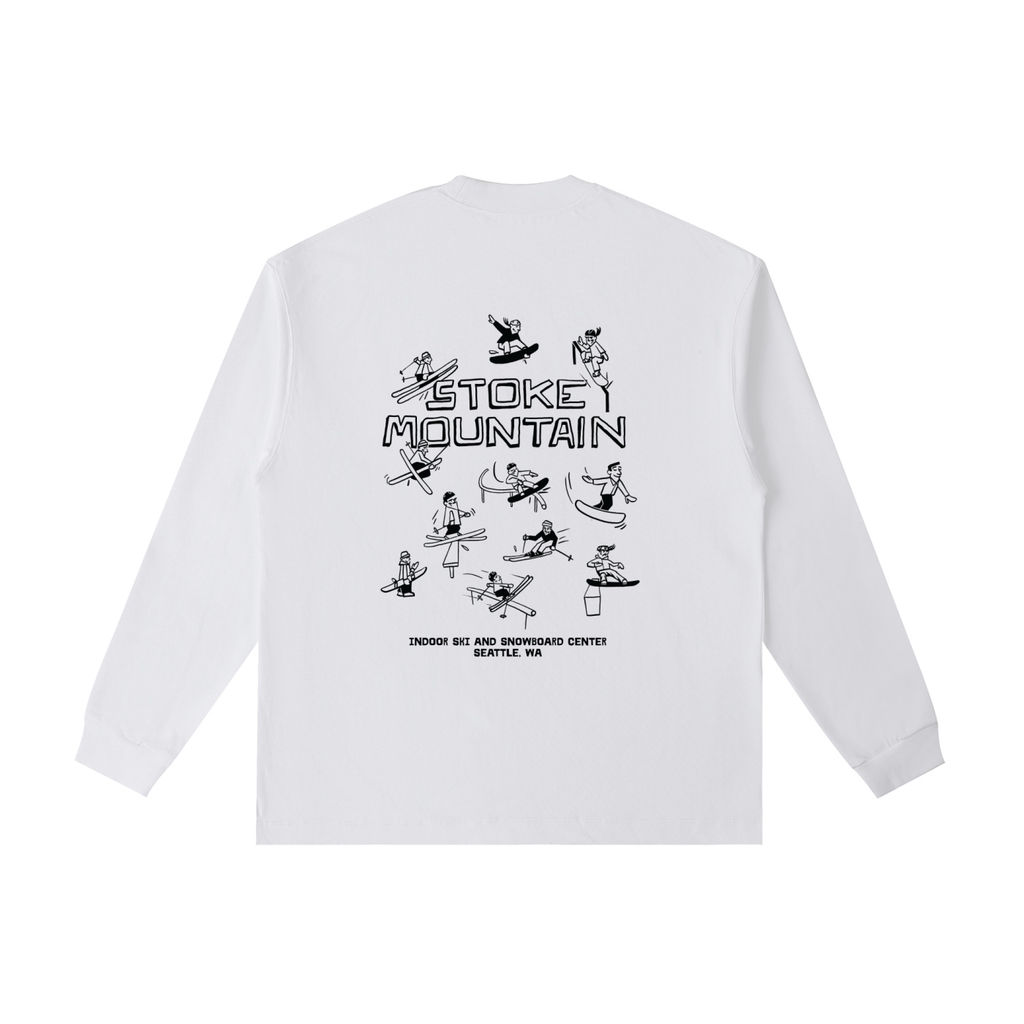 Stoke Mountain Cartoon Long Sleeve T-Shirt