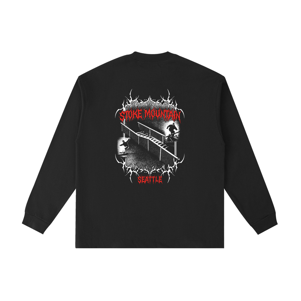 Stoke Mountain Grunge Long Sleeve T-Shirt