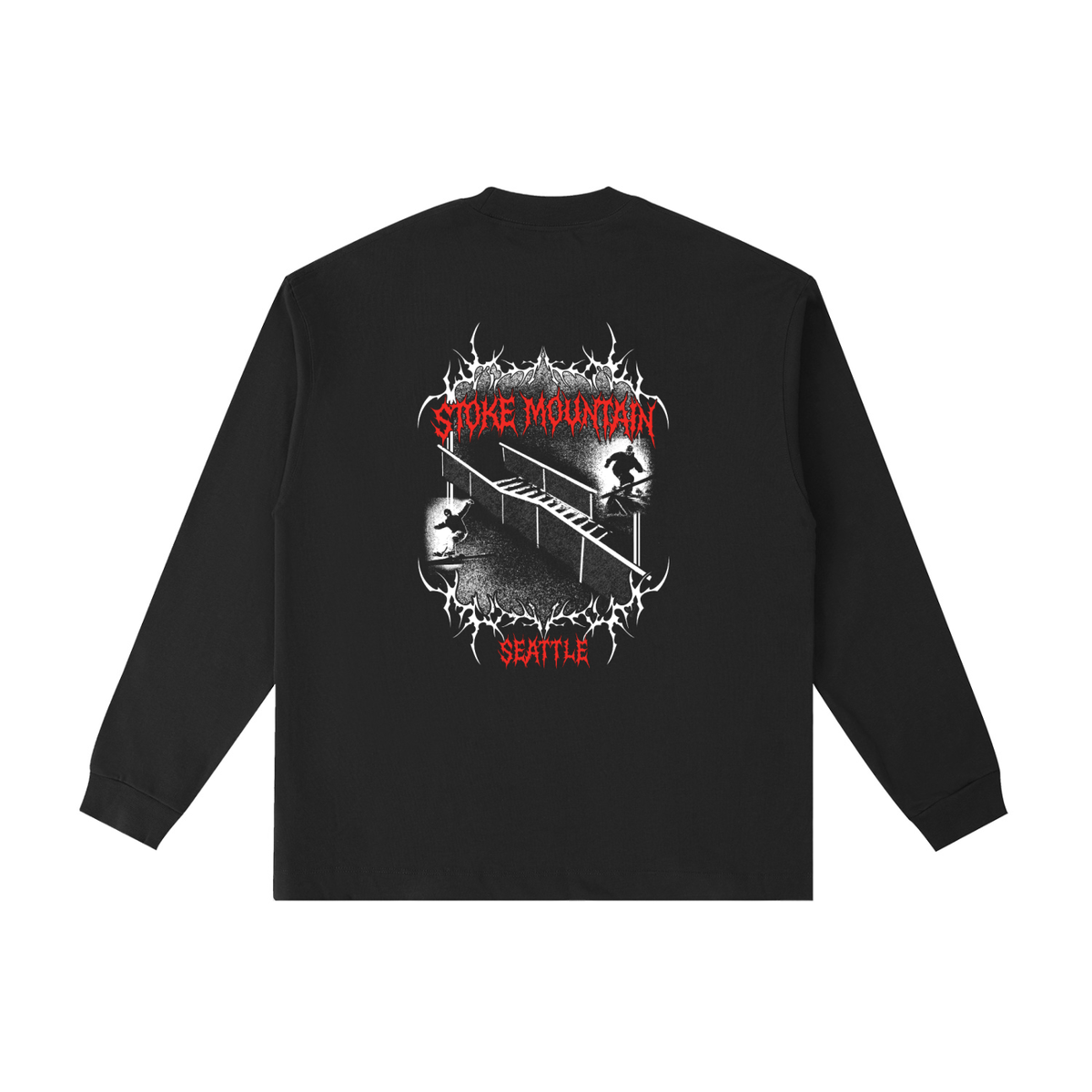 Stoke Mountain Grunge Long Sleeve T-Shirt