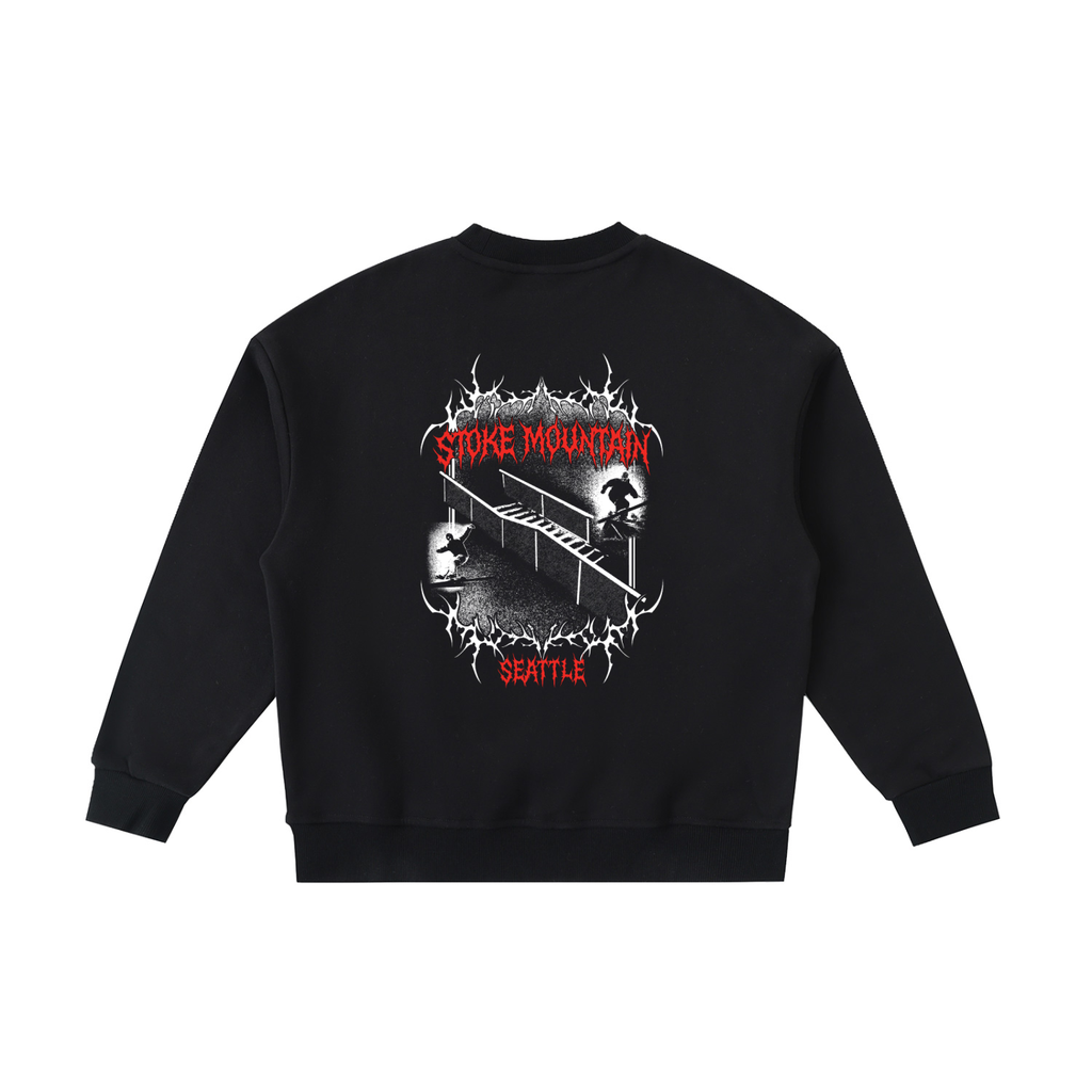 Stoke Mountain Kids Grunge Crewneck