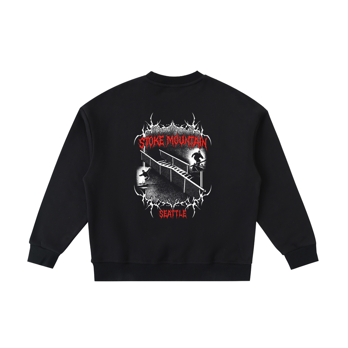 Stoke Mountain Kids Grunge Crewneck